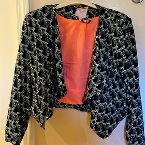 Trendy designer and colorful blazer!